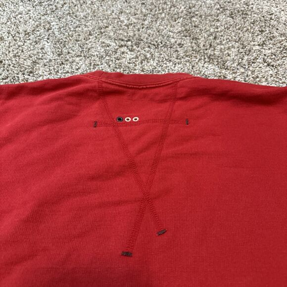 Vintage Maharishi Embroidered Samurai Crewneck Sweatshirt Red Men’s Size Large - Picture 10 of 10